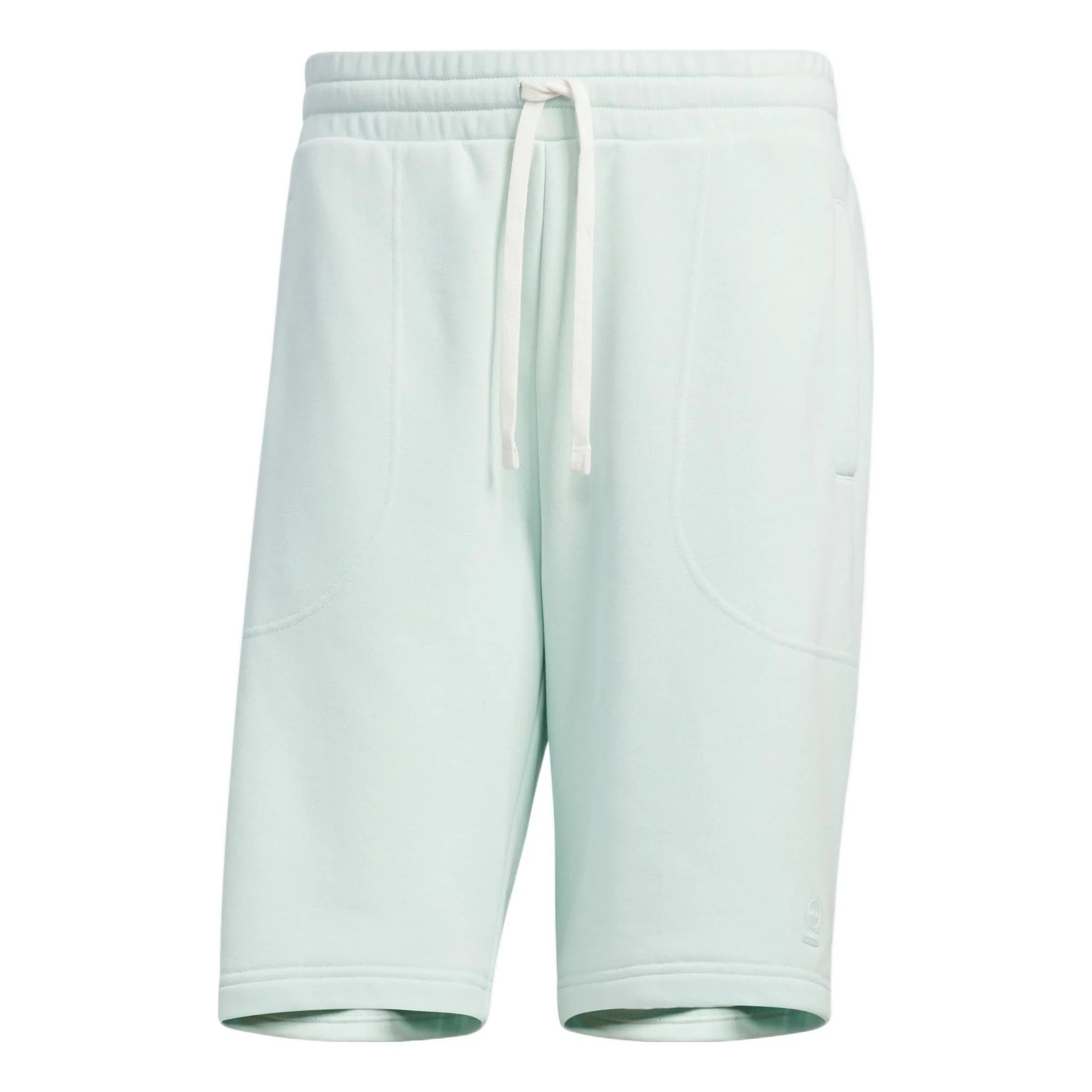 adidas neo Solid Color Lacing Casual Straight Shorts Unisex Green HS6821