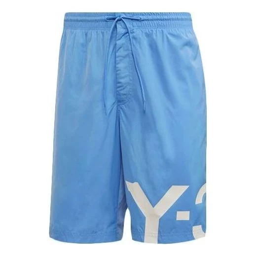 adidas Y-3 Large Logo Swim Shorts 'Blue' FS4483