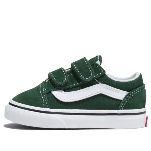 (TD) Vans Color Theory Old Skool Hook and Loop Shoes 'Green' VN0A38JNBD6