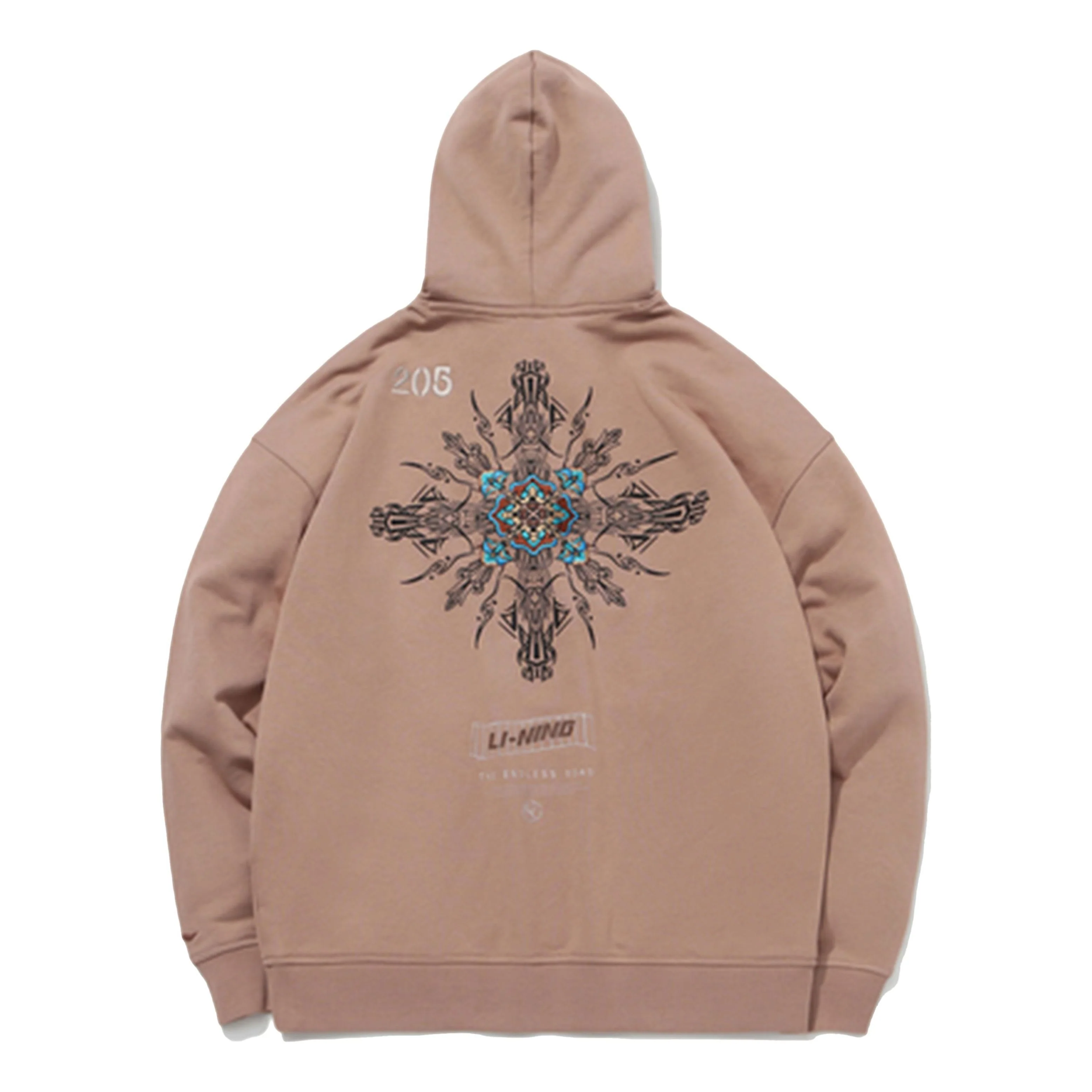 Li-Ning x Dunhuang Museum Crossover CF Series Casual Sports Pullover Hoodie 'Khaki' AWDQC51-4