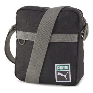 PUMA Originals Retro Portable Shoulder Bag 'Black Grey' 077437-01