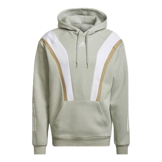 Men's adidas Sw Fl Hoddie Contrasting Colors Sports Green HP1896