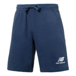 New Balance Essentials Stacked Logo French Terry Shorts Asia Sizing 'Navy' MS31540-NNY