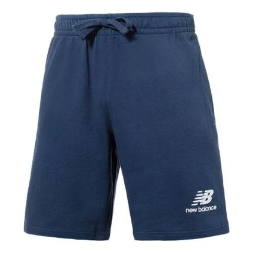 New Balance Essentials Stacked Logo French Terry Shorts Asia Sizing 'Navy' MS31540-NNY