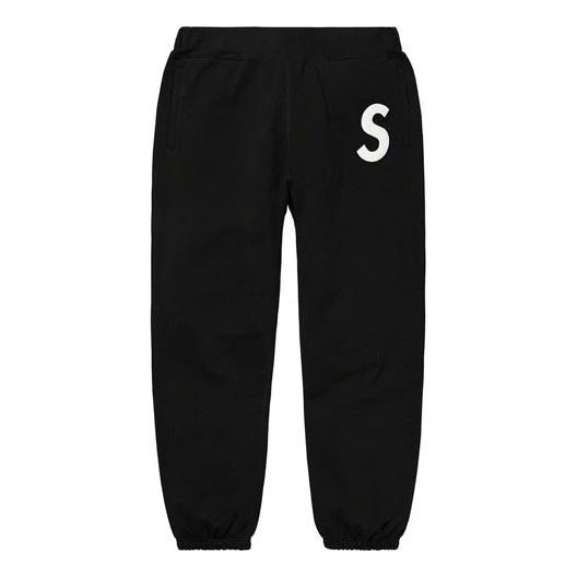 Supreme S Logo Sweatpants 'Black White' SUP-SS20-058