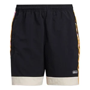 adidas originals Stripe Printing Sports Short Pant Male Black GN3897