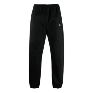 Off-White SS21 Logo Casual Long Pants Black OMCA164S21FAB0011010
