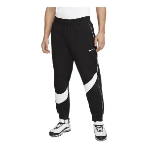 Nike Sportswear Big Swoosh Sweatpants Asia Sizing 'Black White' DX0565-010