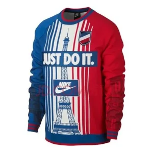 Men's Nike City Version Multicolor Splicing Red Blue 'Team Royal University Red Summit White' AR1988-477