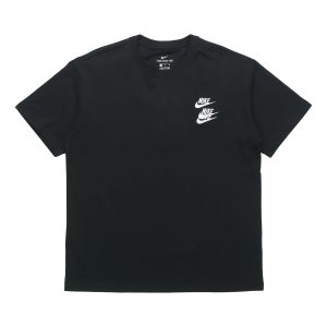 Nike Large Logo Printing Sports Round Neck Short Sleeve Black DA0989-010