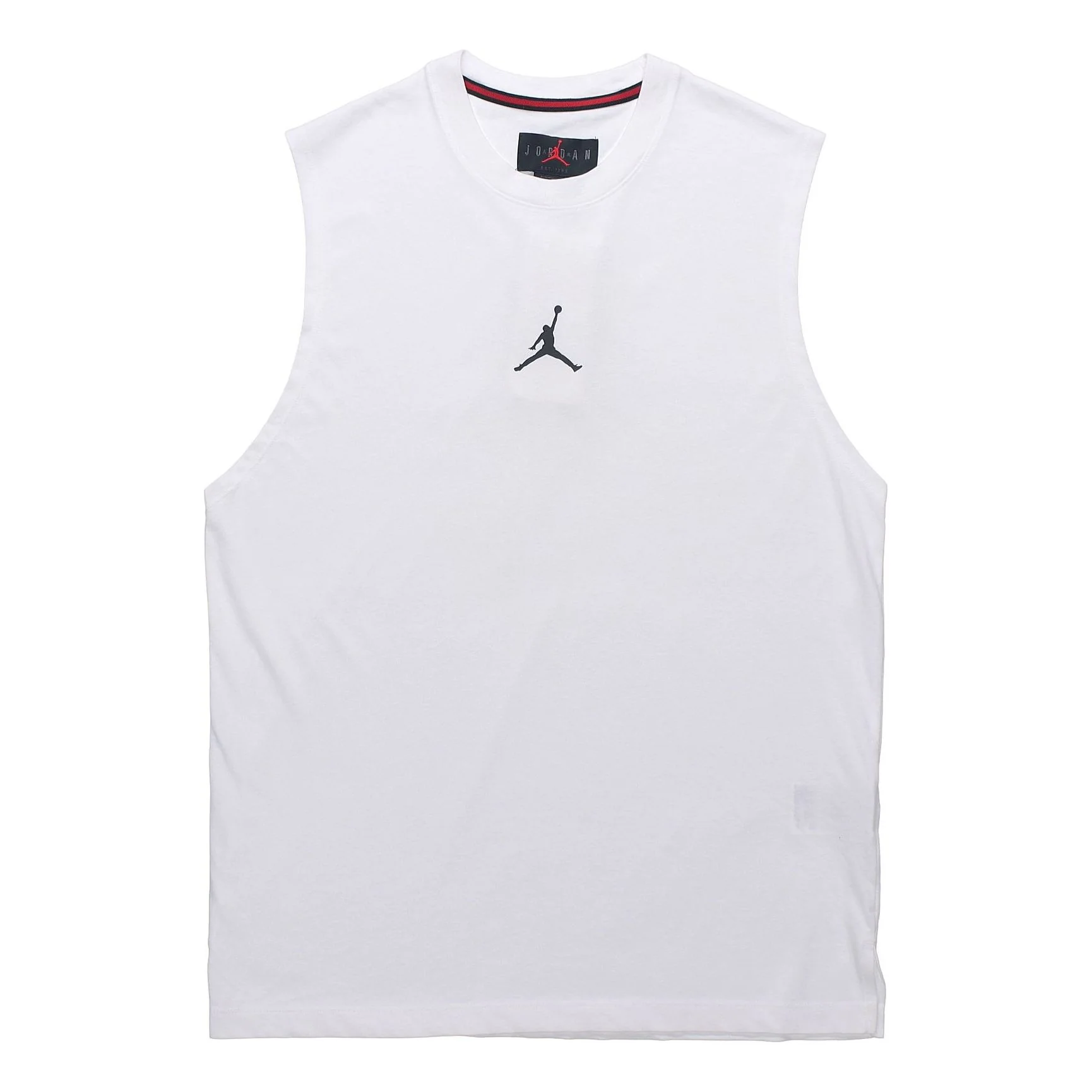 Air Jordan Training Sports Quick-dry Knit Round Collar Vest Men's White DC3237-100