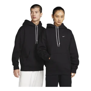 Nike Solo Swoosh Fleece Pullover Hoodie 'Black' DX1356-010