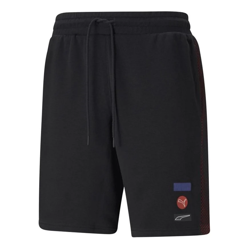 PUMA Running Training Splicing Knit Sports Shorts Black 531085-01
