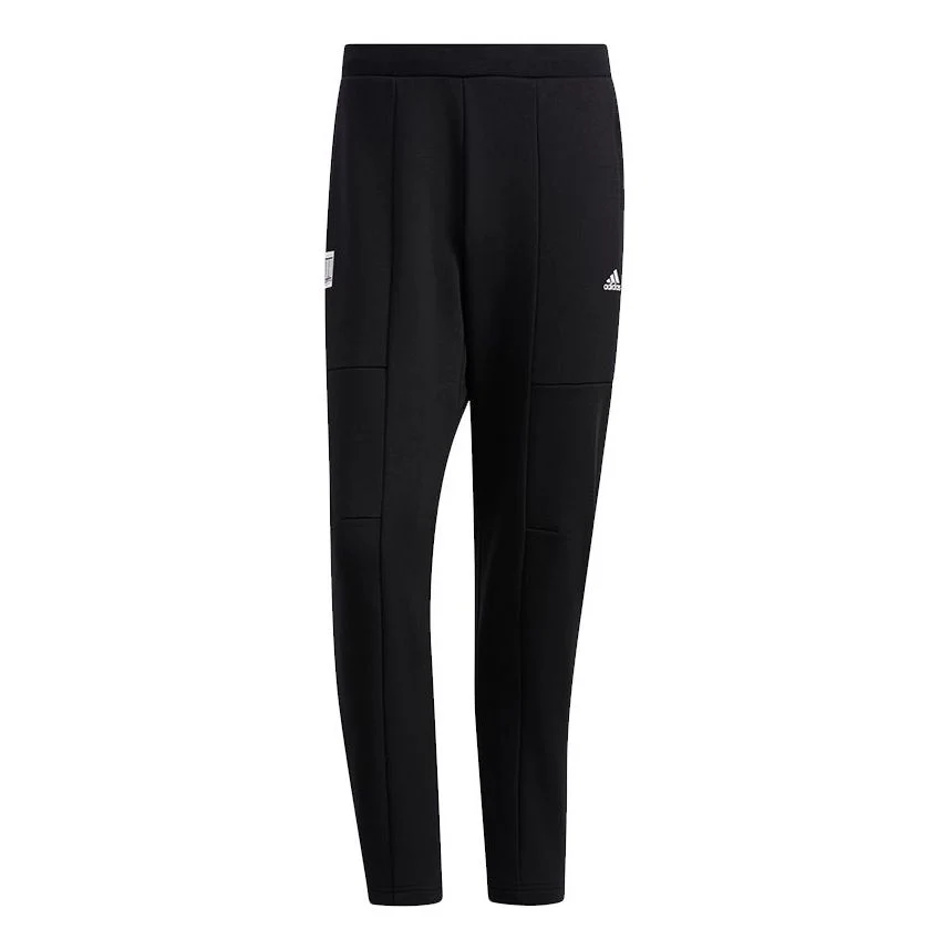 Men's adidas Wj Kn Warm Pnt Small Logo Sports Pants/Trousers/Joggers Black H39281