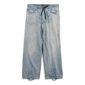 Balenciaga Oversized Baggy Pants 'Light Blue' 786643TQW556379