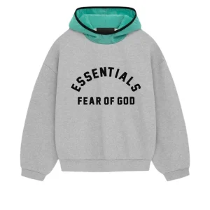 Fear of God Essentials Nylon Fleece 'Light Heather Grey Mint Leaf' 202SP244316F