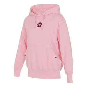 (WMNS) Nike AS NSW VDAY FLC Hoodie GCEL 'Pink' HF1135-631