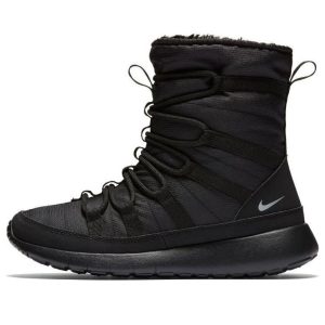 (GS) Nike Roshe One Hi 'Black Metallic Silver' 807758-001