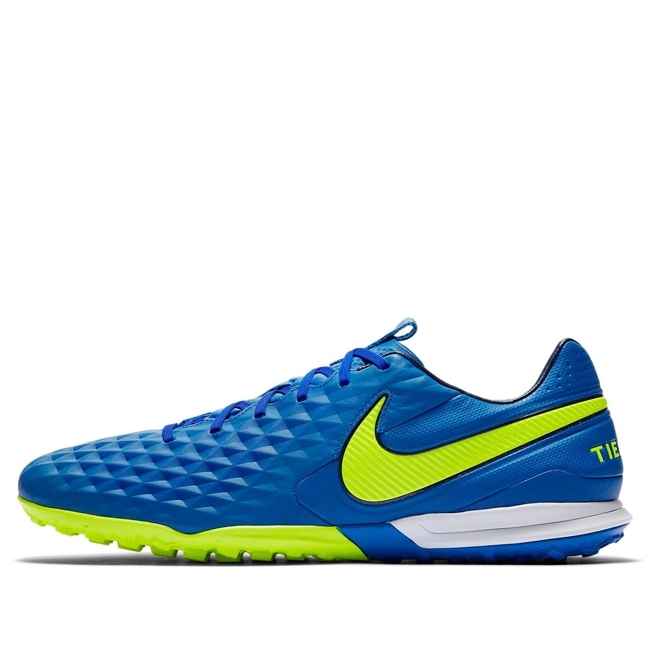 Nike Tiempo Legend 8 Pro TF Turf Artificial 'Blue Dark Yellow' AT6136-474