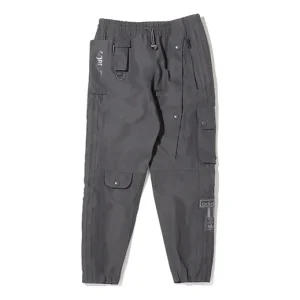 Men's adidas originals Solid Color Multiple Pockets Casual Sports Pants/Trousers/Joggers Gray HD2234