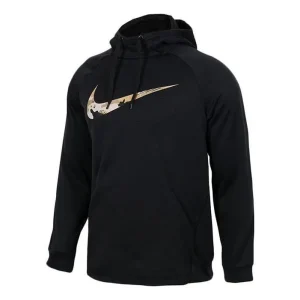 Nike Therma Camo Logo Hoodie 'Black' AR3114-010