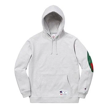 Supreme x Champion Hooded Sweatshirt 'Grey Green' SUP-SS18-529