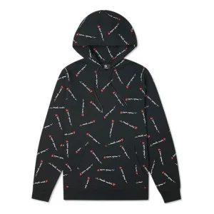 Converse Love Pattern Full Print Sports Couple Style Black 10022411-A01