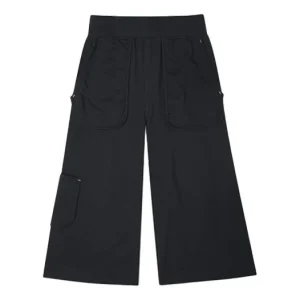 (WMNS) Converse Knit Cargo Straight Casual Pants/Trousers Black 10021453-A01