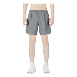 Men's Nike Solid Color Logo Athleisure Casual Sports Woven Shorts Gray CZ9069-084