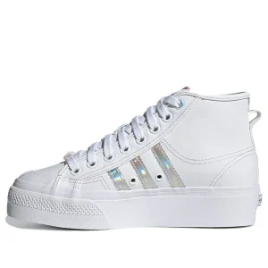 (WMNS) adidas Nizza Platform Mid 'White Iridescent' H01566