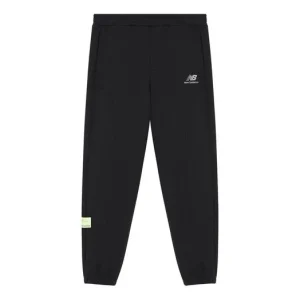 New Balance Logo Casual Sweatpants Asia Sizing 'Black' AMP21366-BK