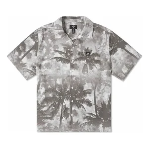 Converse Resort Palm Trees Button-Down Shirt Asia Sizing 'Black Palm' 10026435-A01