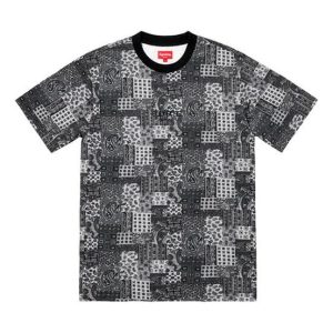 Supreme SS19 Patchwork Paisley SS Top Tee SUP-SS19-10569