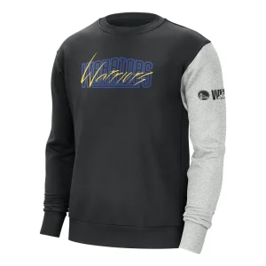 Nike x NBA Golden State Warriors Courtside Sweatshirt 'Black' DR9343-010