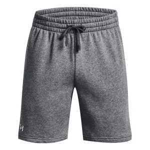 Under Armour Rival Fleece Wordmark Shorts 'Grey' 1379869-012