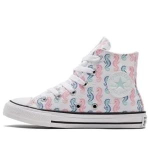 (PS) Converse Chuck Taylor All Star K White 'Blue Pink' 372871C