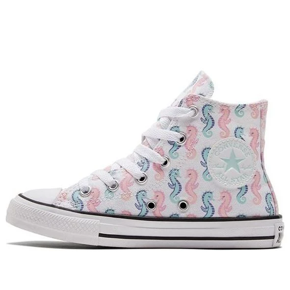 (PS) Converse Chuck Taylor All Star K White 'Blue Pink' 372871C