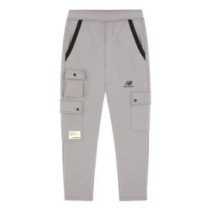 New Balance CNY Logo Cotton Cargo Pants Asia Sizing 'Grey Black' AMP21365-MHD