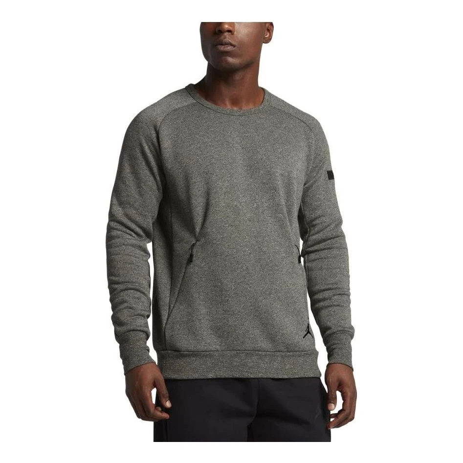 Air Jordan Icon Fleece Men's Sweatshirt 'Grey' 802185-355