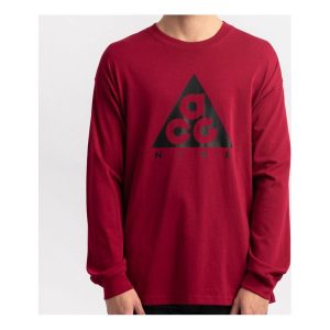 Men's Nike x ACG Long Sleeves Rose Red T-Shirt BQ3457-620