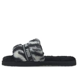 (WMNS) PUMA Fluff Slide 'Wild - Black' 385276-01