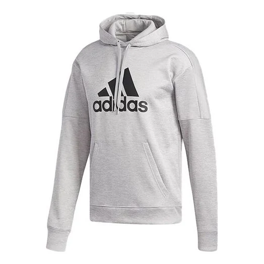 adidas Large logo Printing Pattern Pullover Gray DH9017