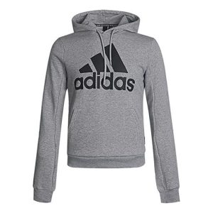 adidas Casual Sports Hooded Sweater Men Grey GC7341