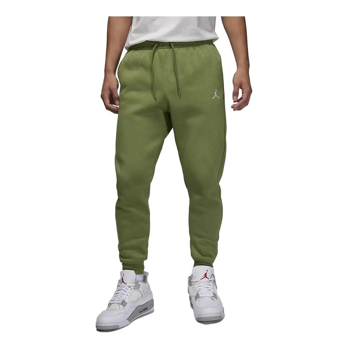 Air Jordan Essentials Sweatpants Asia Sizing 'Light Olive Green' FJ7780-340