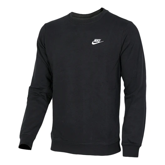 Men's Nike Casual Sports Loose Round Neck Pullover Black 804343-010