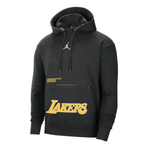Air Jordan x NBA Los Angeles Lakers Courtside State EditionFleece Pullover Hoodie 'Black' DN4717-010