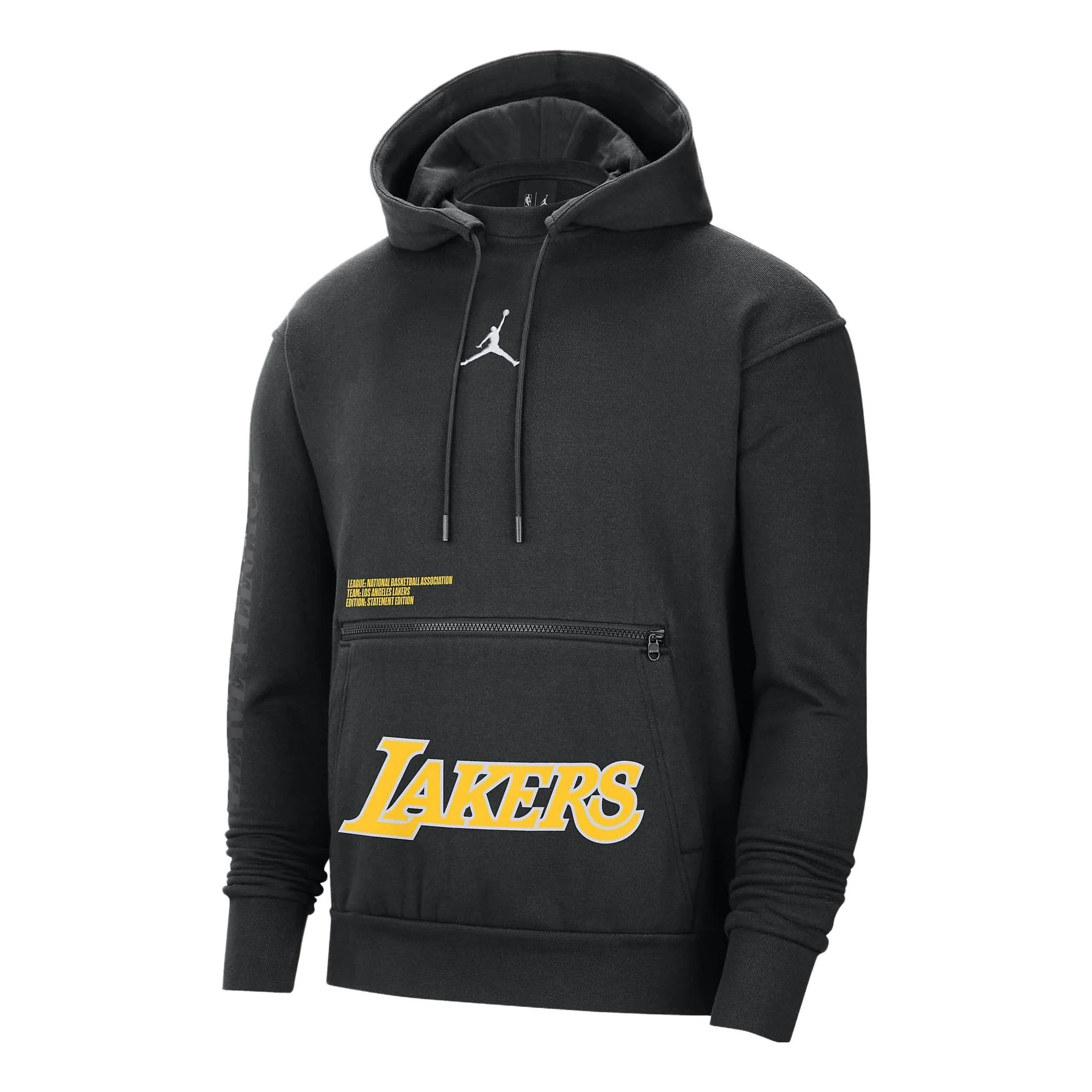 Air Jordan x NBA Los Angeles Lakers Courtside State EditionFleece Pullover Hoodie 'Black' DN4717-010