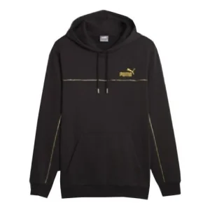 PUMA Luxe Crew Embroidered Logo Sports hoodie 'Black' 680141-01