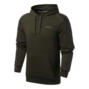 adidas neo M Ce 5S Hdy Side Stripe Knit Sports Pullover Green FK5807