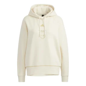 (WMNS) adidas Adi Logo Hoodie 'White' HG1823